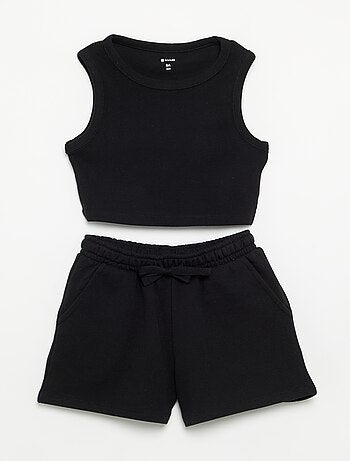 Completo corto shorts + canotta - 2 pezzi