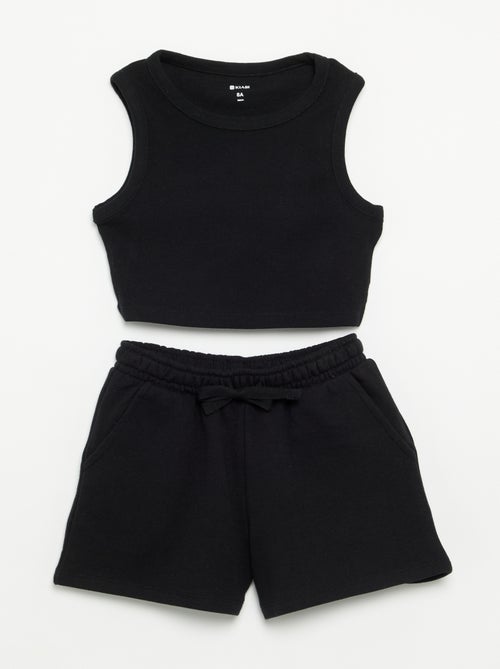 Completo corto shorts + canotta - 2 pezzi - Kiabi