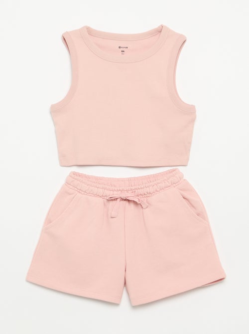 Completo corto shorts + canotta - 2 pezzi - Kiabi