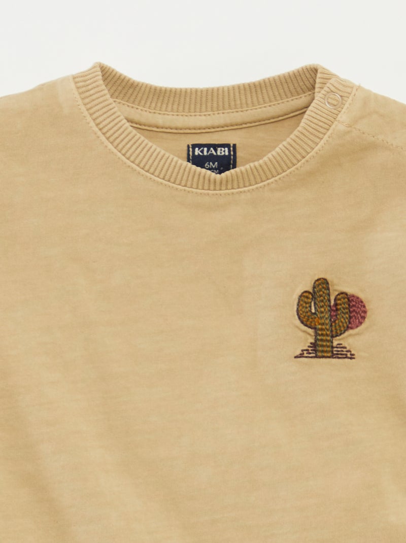 Completo corto shorts + t-shirt - 2 pezzi BEIGE - Kiabi