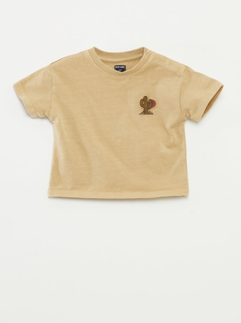 Completo corto shorts + t-shirt - 2 pezzi BEIGE - Kiabi