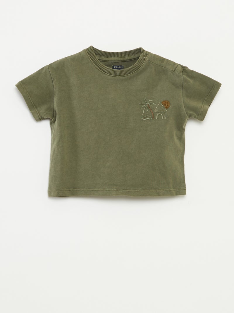 Completo corto shorts + t-shirt - 2 pezzi VERDE - Kiabi