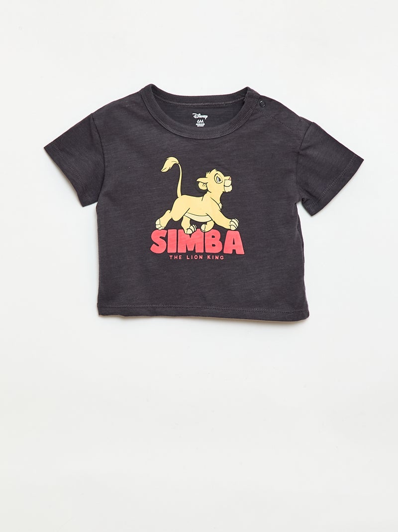 Completo corto T-shirt + pantaloncini 'Simba' - 2 pezzi Nero - Kiabi