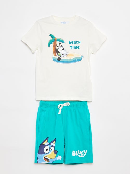 Completo corto t-shirt + shorts 'Bluey' - 2 pezzi - Kiabi