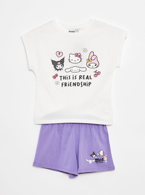 Completo corto t-shirt + shorts 'Hello Kitty' 2 pezzi - Kiabi