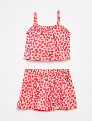 Completo corto top + shorts - 2 pezzi