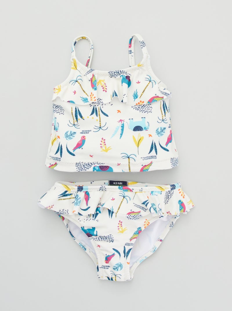Completo costume da bagno - 2 pezzi BIANCO - Kiabi