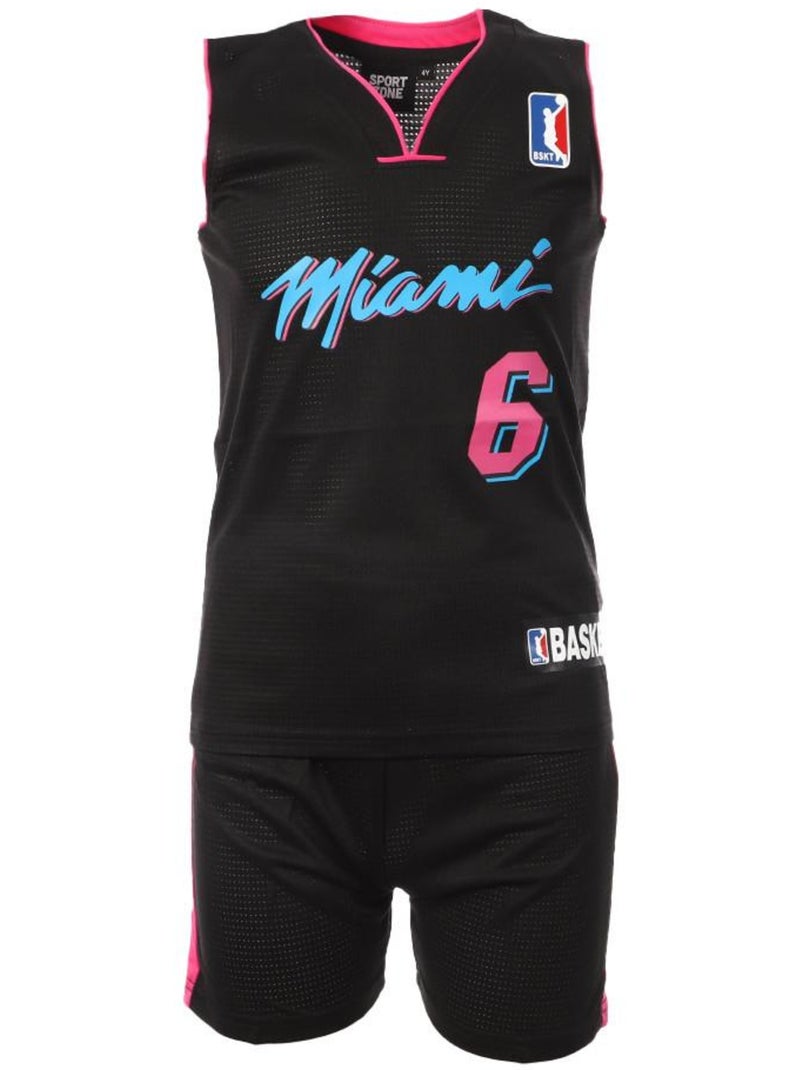 Completo da basket Miami Heat per bambini - Sport Zone Nero - Kiabi