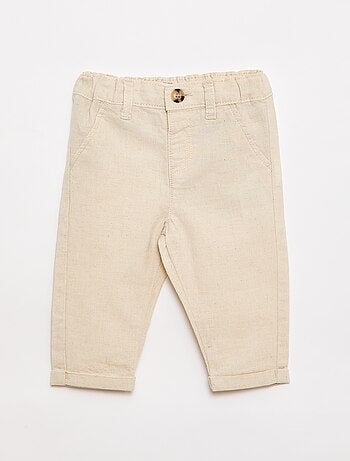 Completo da cerimonia 4 pezzi in cotone e lino