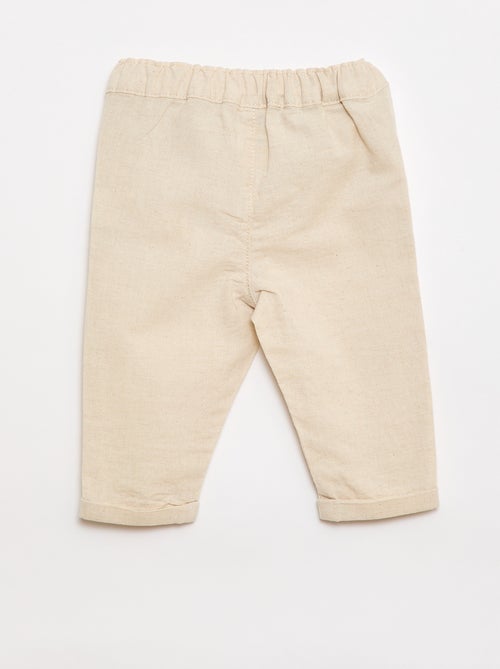 Completo da cerimonia 4 pezzi in cotone e lino - Kiabi