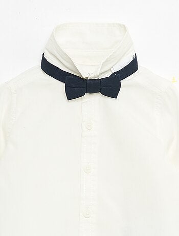 Completo da cerimonia 4 pezzi in cotone e lino