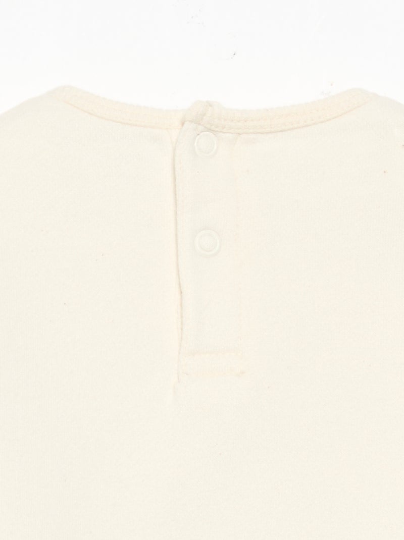 Completo da jogging 2 pezzi - Felpa + pantaloni Bianco - Kiabi