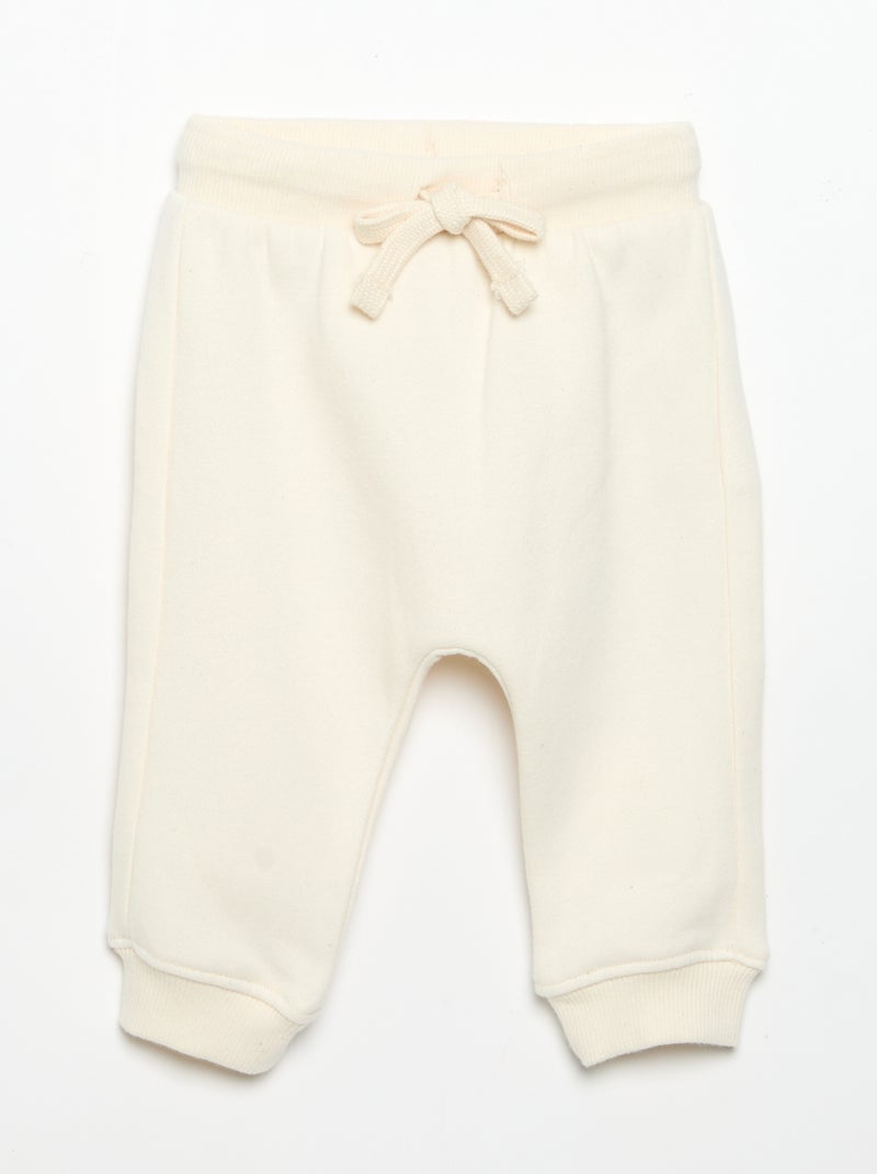 Completo da jogging 2 pezzi - Felpa + pantaloni Bianco - Kiabi