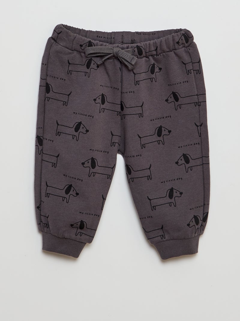 Completo da jogging felpa + pantaloni - 2 pezzi GRIGIO - Kiabi