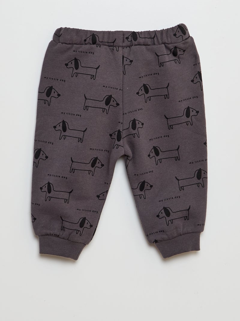 Completo da jogging felpa + pantaloni - 2 pezzi GRIGIO - Kiabi