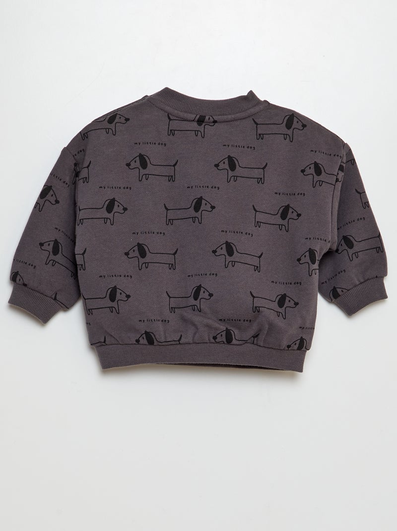 Completo da jogging felpa + pantaloni - 2 pezzi GRIGIO - Kiabi