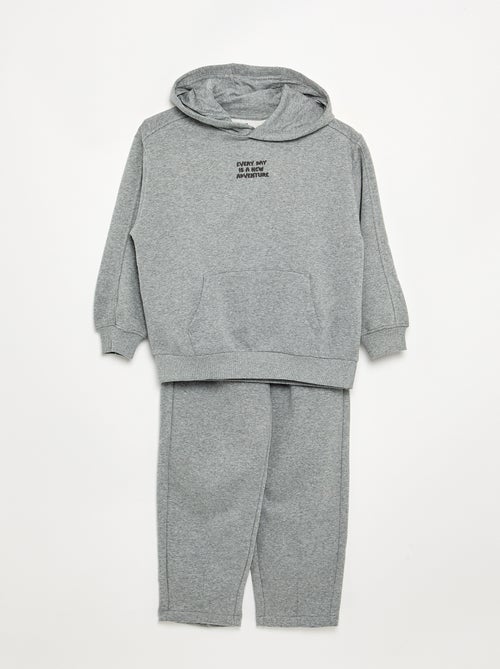 Completo da jogging felpa + t-shirt - 2 pezzi - Kiabi