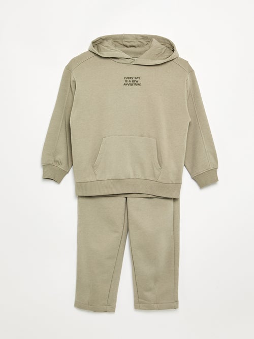 Completo da jogging felpa + t-shirt - 2 pezzi - Kiabi