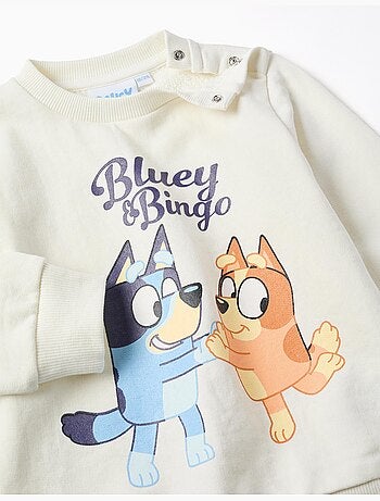 Completo da jogging in cotone con stampa Bluey