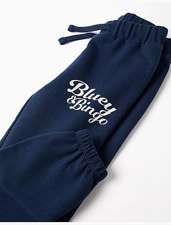 Completo da jogging in cotone con stampa Bluey