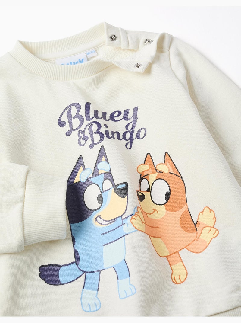 Completo da jogging in cotone con stampa Bluey Blu scuro - Kiabi
