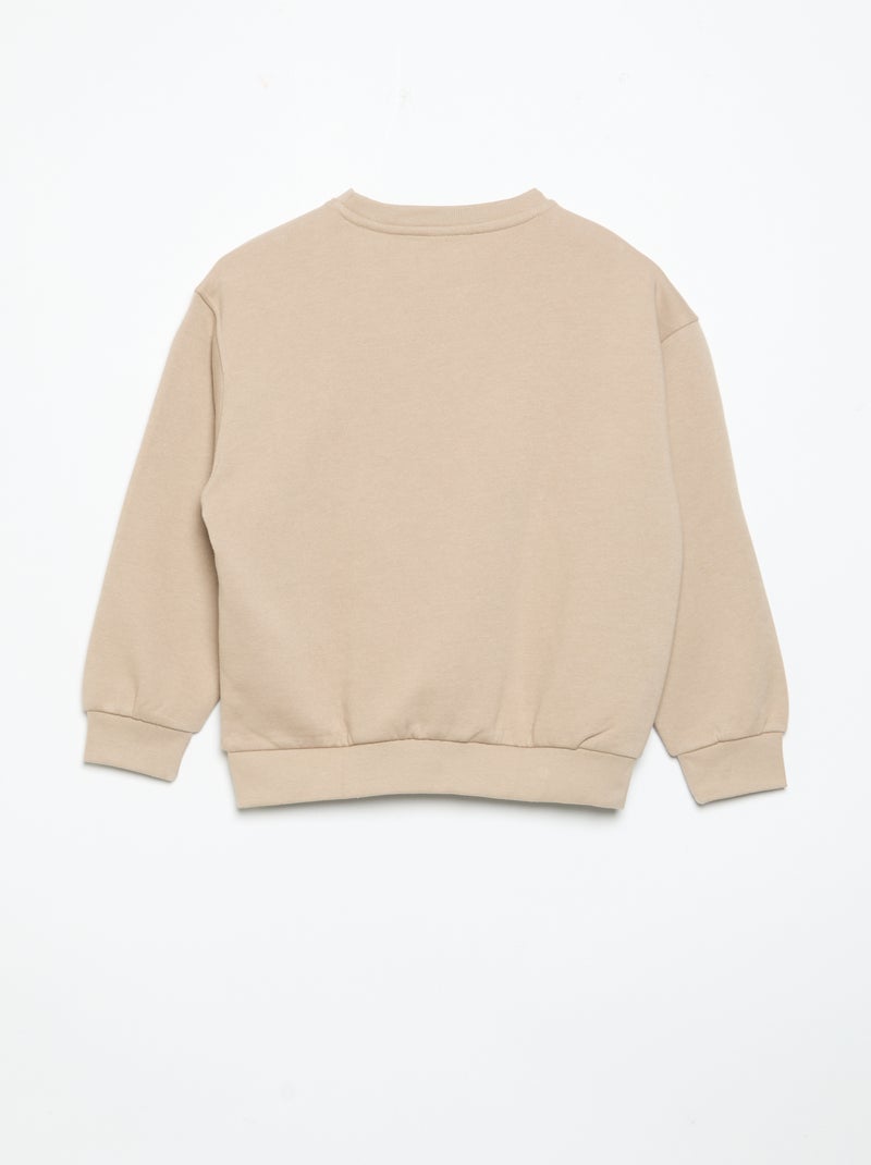 Completo da jogging in felpa - 2 pezzi Beige - Kiabi