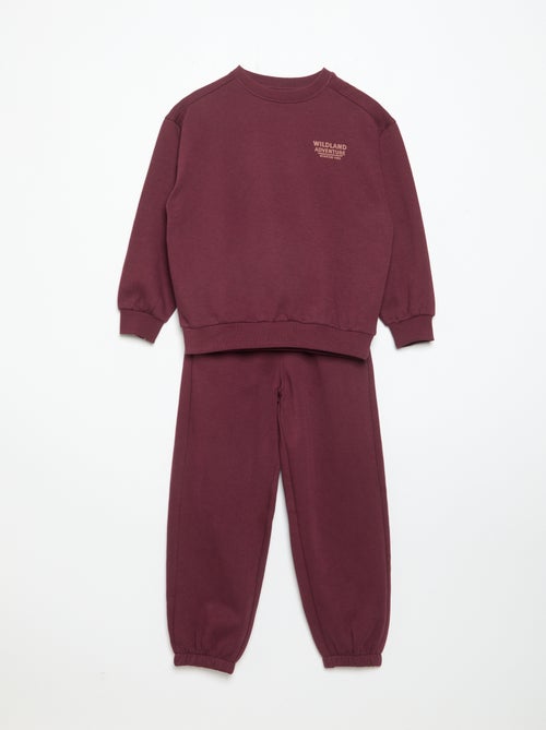 Completo da jogging in felpa - 2 pezzi - Kiabi