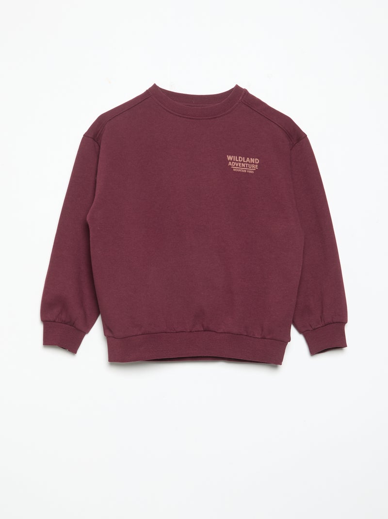 Completo da jogging in felpa - 2 pezzi Rosso - Kiabi