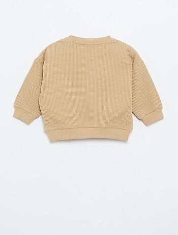 Completo da jogging in tessuto waffle - 2 pezzi