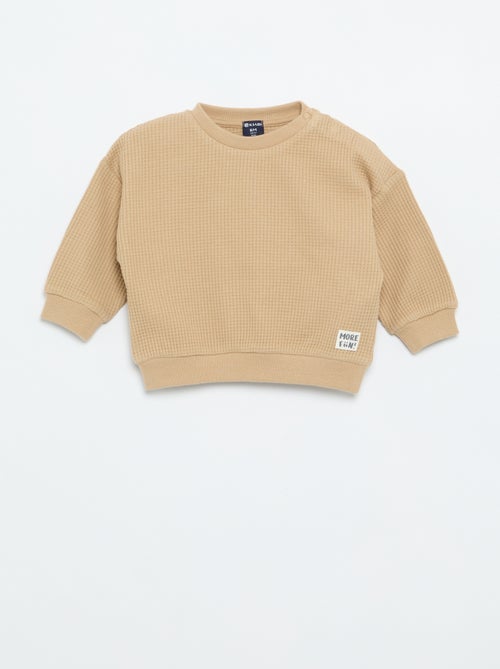 Completo da jogging in tessuto waffle - 2 pezzi - Kiabi