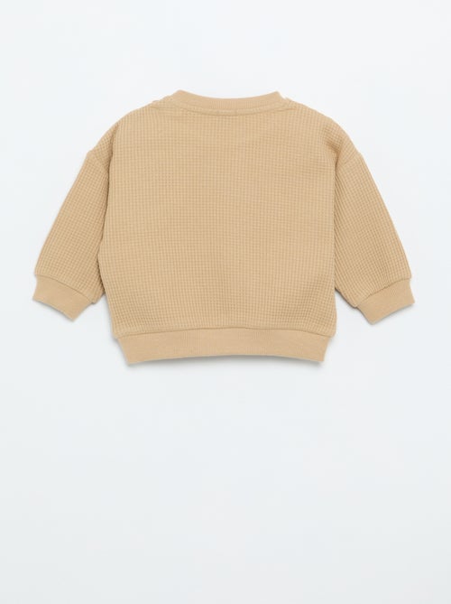Completo da jogging in tessuto waffle - 2 pezzi - Kiabi