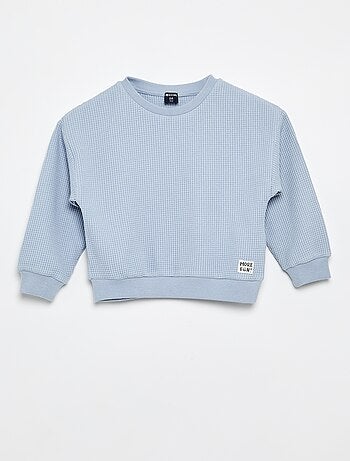 Completo da jogging in tessuto waffle - 2 pezzi