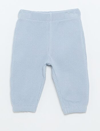 Completo da jogging in tessuto waffle - 2 pezzi
