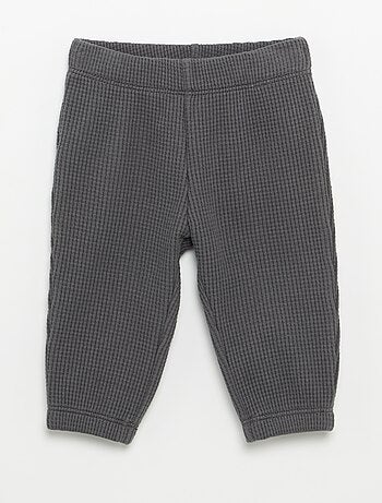 Completo da jogging in tessuto waffle - 2 pezzi