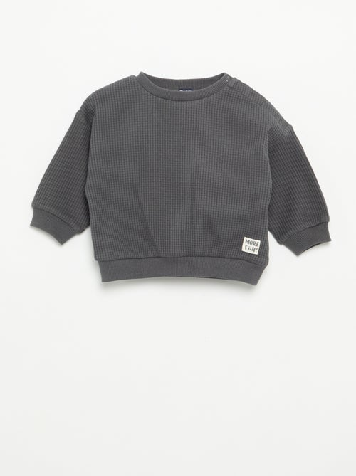 Completo da jogging in tessuto waffle - 2 pezzi - Kiabi