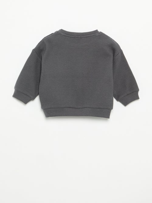 Completo da jogging in tessuto waffle - 2 pezzi - Kiabi