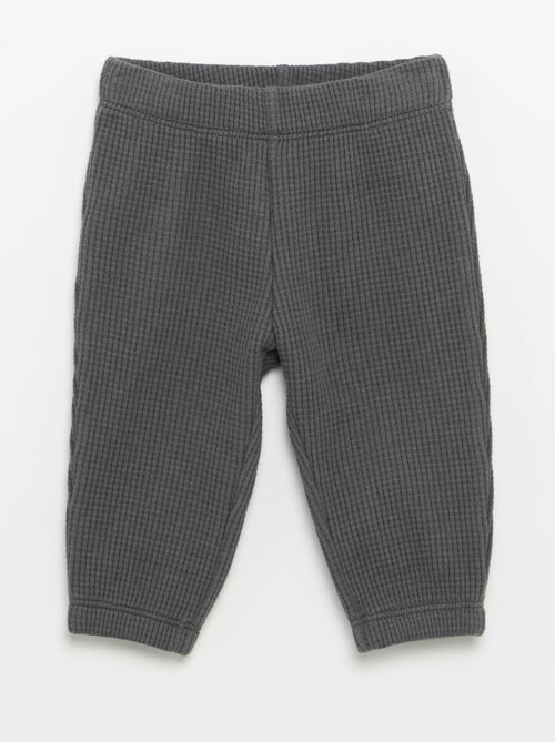 Completo da jogging in tessuto waffle - 2 pezzi - Kiabi