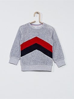 Completo da jogging in velluto - Kiabi