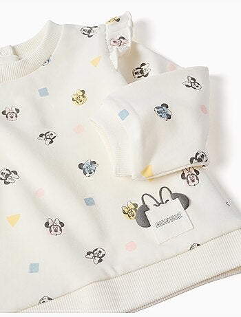 Completo da jogging spazzolato con motivo Minnie