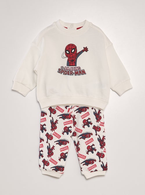 Completo da jogging 'Spider Man' 'Marvel' felpa + pantaloni - 2 pezzi - Kiabi