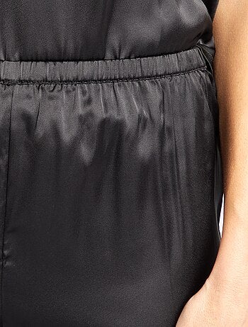 Completo da notte canotta shorts in satin - 2 pezzi