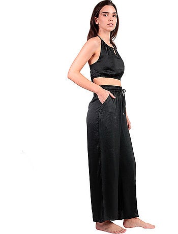 Completo da spiaggia in raso ADMAS da donna + pantaloni