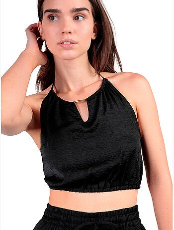 Completo da spiaggia in raso ADMAS da donna + pantaloni