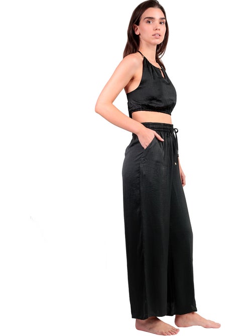 Completo da spiaggia in raso ADMAS da donna + pantaloni - Kiabi Completo da spiaggia in raso ADMAS da donna + pantaloni - Kiabi