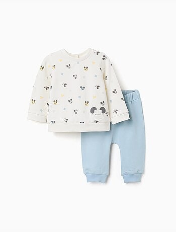 Completo de jogging spazzolato con motivo Mickey