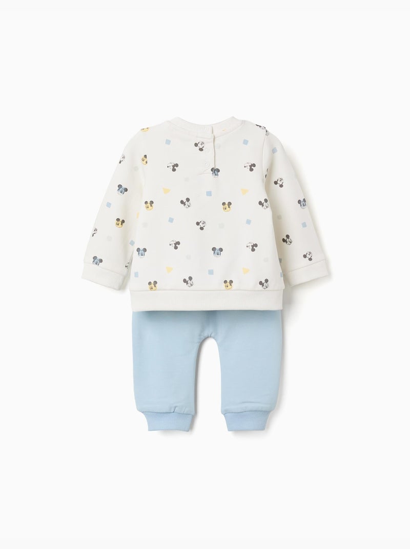 Completo de jogging spazzolato con motivo Mickey Blu chiaro - Kiabi