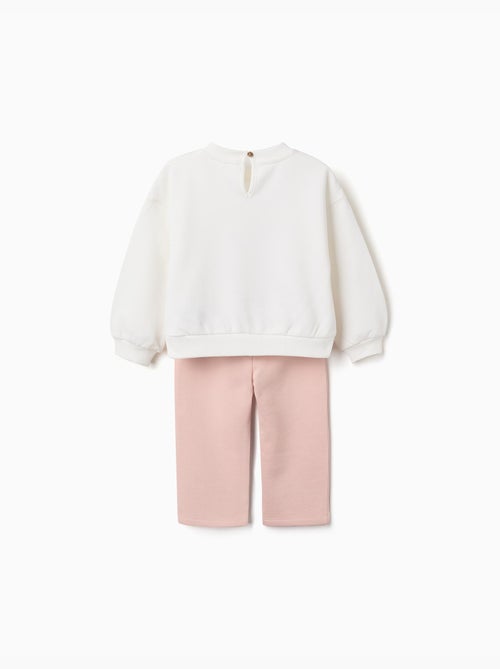 Completo de jogging spazzolato con stampa Marie - Kiabi