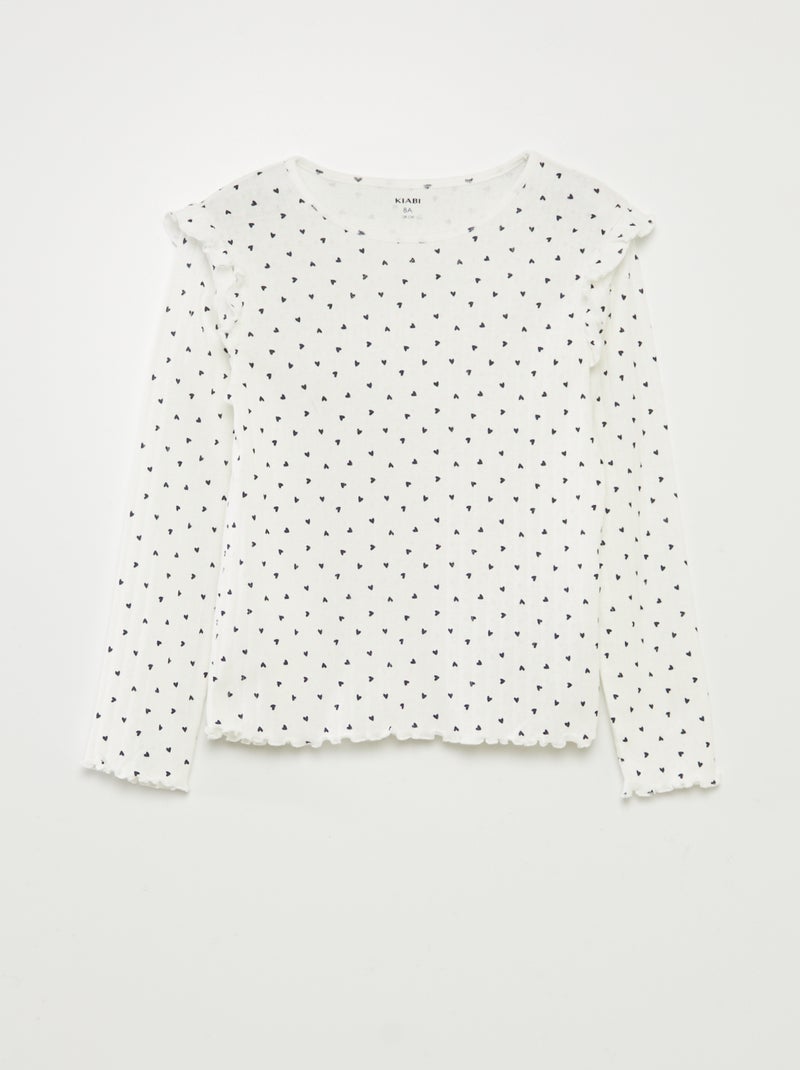 Completo de pigiama 'cuore' - 2 pezzi BIANCO - Kiabi