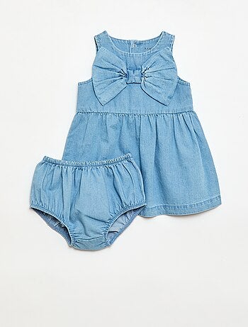 Completo denim abito + mutandina