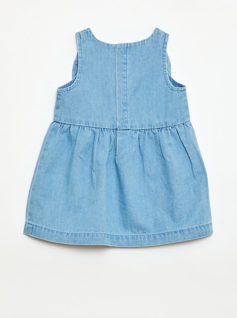 Completo denim abito + mutandina Blu - Kiabi